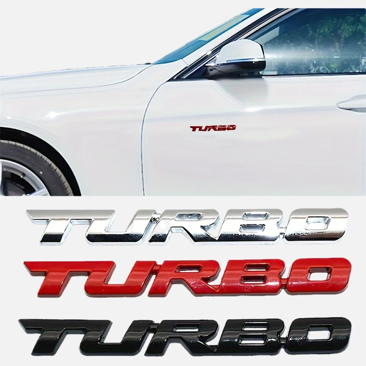 TURBO Aufkleber Metall
