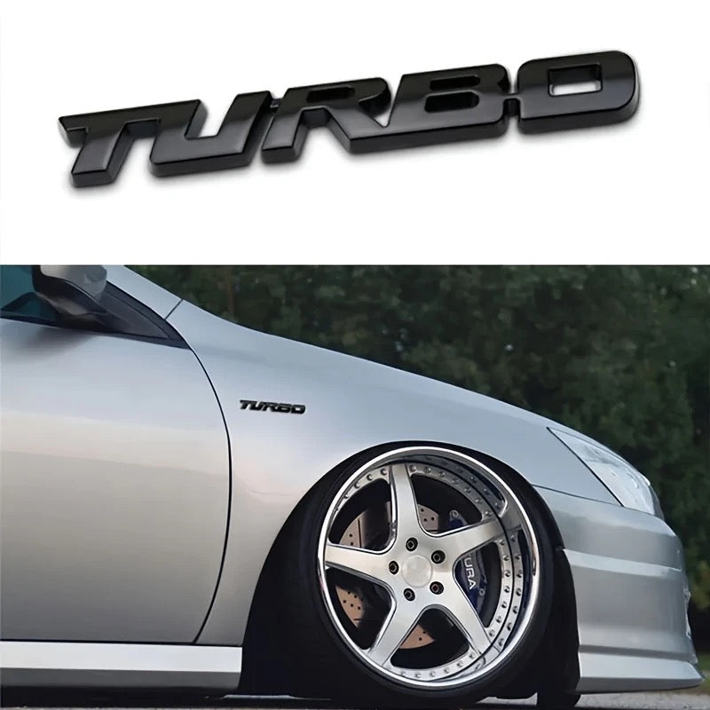 TURBO Aufkleber Metall